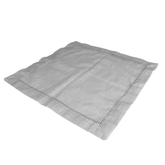 Guardanapo em Tecido Cinza - 40 x 40 cm - Ela Decora